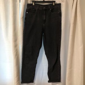 Black Denim Mom Jeans